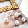 Perlas Falsas de Imitación de Concha de Alto Brillo con Agujero Recto Cuentas Sueltas Accesorios para Joyería DIY Perlas de Plástico con Agujero Recto Venta al por Mayor