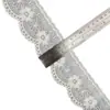 Encaje de malla popular de seda de leche bordado de 7 cm, ribete bordado, hermosa lencería de espalda, puños, escote, accesorios para el dobladillo de la falda