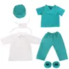 Disfraz de enfermera American Girl de 43 cm, juego completo de accesorios para vestir muñecas, incluyendo una bata blanca, uniforme de enfermera profesional y bata quirúrgica.