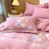 Funda de almohada simple de algodón para otoño e invierno, acolchada, lijada, funda individual para almohada 48*74 cm, funda de almohada de algodón un par