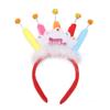 Lindo Diadema de Cumpleaños para Niños con Vela para Pastel Letras happybirthday Fiesta Foto Diadema Sombrero