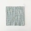 Atacado feito sob medida transfronteiriço mais vendido 25*25cm toalha quadrada de algodão lisa, toalha de baba para bebê de seis camadas cor sólida, toalha pequena de gaze