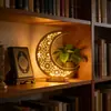 Luminária de Lua de Madeira LED Transfronteiriça, Luminária Decorativa para Festivais do Oriente Médio, Iluminação para Festas de Restaurante, Decoração de Atmosfera para Quarto e Sala de Estar