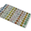Rhinestones para Uñas Huashiyue Imitación 8mm Fondo Plano, Cristal K9 Súper Brillante Corte 33 para Uñas y Accesorios de Aretes al por Mayor