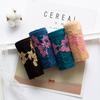 Xiaotianer popular flor bicolor ropa interior de encaje de talle bajo calzones cómodos transpirables de modal para mujer multitalle