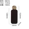 Botellas de Perfume Flocadas en Stock 100ml Vidrio Transparente Botellas Pequeñas Recargables Botellas de Perfume Botellas de Vidrio Botellas Vacías Venta al por Mayor