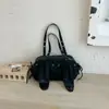 Shuai Mijia 2026 Verano Nuevo Bolso de Hombro Estilo Coreano Lindo con Orejas de Conejo para Mujer, Bolso Cruzado Elegante para el Día a Día, Moda de Nicho