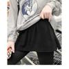 Usa una sudadera con una falda debajo para otoño e invierno, una falda corta para cubrir la parte inferior, una falda de invierno para mujer para cubrir la parte inferior