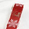 Fita de Sobreposição Edelweiss de Natal Transfronteiriça Fita de Decoração de Natal Fita de Arame para Embalagem de Presente para Árvore de Natal Atacado