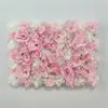 Fondo de Pared de Flores Artificiales Arreglo Floral para Fondo de Transmisión en Vivo de Influencer Hortensia Rosa Arreglo de Flores de Plástico para Sala de Transmisión en Vivo