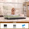 Jaula para Perros Teddy Especial para el Hogar Casa de Metal para Perros Tipo Plegable Espacio Grande Interior Jaula para Perros Medianos y Pequeños Jaula Valla para Mascotas
