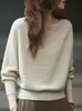Tricô Suéter para Mulheres 2025 Outono e Inverno Novo Estilo, Super Bonito, Leve e Maduro, Estilo Solto e Relaxado, Camisa para Camadas Internas, Top Tendência