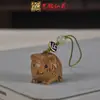 Sândalo Dourado Nova Versão dos Doze Signos do Zodíaco Pingente para Celular Pingente de Madeira para Bolsa Chaveiro Argola Lembrancinha