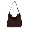 Bolso de Hombro Grande de Felpa Gamuzada Retro de Alta Calidad para Mujer, Nuevo Estilo 2026, Bolso Tote de Moda para el Trabajo