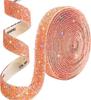 Venta caliente transfronteriza 3MM resina aleatoria Tira de Diamantes Adhesivo Hot Melt Tira de Taladro resina autoadhesiva accesorios de ropa tira de código decorativa