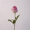 Flor artificial de alta calidad con tacto hidratante, rosa de una sola rama, rosa búlgara, accesorios para arreglos florales para el hogar, decoración, flor falsa