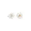 Pendientes de Flor de Magnolia Tifanke Elegantes Simples Coreanos Europeos y Americanos Retro Franceses Nicho Estilo Chino