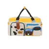 Nueva Bolsa de Viaje de Color Contrastante Gran Capacidad Portátil para Exteriores Multifuncional Bolsa de Fitness Hombro Único Cruzada Bolsa de Almacenamiento para Equipaje para Mujeres