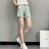 Shorts feminino de secagem rápida 2025 verão novo casual esportivo fino seda gelo secagem rápida versátil respirável comprimento até o joelho shorts