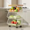 Prateleira de Armazenamento para Mesa, Aparador para Sala de Estar, Organizador em Camadas para Lanches e Copos de Água, Cesta de Armazenamento para Frutas e Vegetais de Cozinha