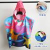 Toalha de banho com capuz de bebê para meninos e meninas, capa infantil de sereia, roupão fofo com capuz, toalha de praia, pullover de natação, capa vestível