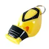 Silbato de árbitro de delfín profesional sin bola, silbato de tono alto para entrenador de competición, silbato de plástico para rescate al aire libre, silbato de metal para entrenamiento deportivo