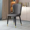 Cadeira de jantar simples, luxo leve, moderna, alta estética, novo modelo para casas pequenas, mesa e cadeira de sala de jantar familiar estilo italiano com encosto