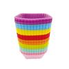 Forma de Silicone Pontilhada para Muffin Redonda Quadrada Retangular Cupcake 6 Cores diy Artesanal Assar Biscoitos Tarte de Ovo Molde