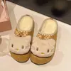 Sandalias de mujer tipo Birkenstock, sin cordones, de suela gruesa, estilo caricatura, lindas, versátiles y forradas de felpa, con tacón oculto, perfectas para usar al aire libre en la temporada otoño/invierno 2026
