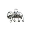 Colgante de aleación vintage de 15 elefantes, para pulsera, collar, colgante, cabeza de elefante, animal hueco, accesorios de joyería transfronterizos.