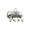 15 Tipos de Colgantes Retro de Aleación de Elefante para Pulsera y Collar DIY, Cabeza de Elefante, Animal Hueco, Accesorios de Joyería Transfronterizos