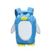Mochila Impermeable de Playa para Niños Mochila de Pingüino de Dibujos Animados Estudiantes de Primaria Mochila Impermeable Transpirable Linda Casual