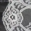 Ribete de encaje Tanglong blanco puro de punto de urdimbre, ligero, sin elasticidad, 10 cm de ancho, adecuado para ropa, vestidos de novia, lencería, bajos de faldas y cortinas de ventana