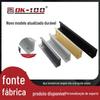 Puxador Alumínio Borda Invisível Preto Moderno Simples Porta Armário Guarda-Roupa Estendido Luxo Leve Dourado