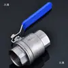 Válvula de Esfera de Aço Inoxidável 304/316L Q11F-16P Duas Peças Rosca Interna Resistente a Altas Temperaturas Válvula de Vapor 4 pontos 6 pontos 15