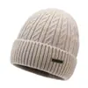 Gorro Cortavientos Cálido de Otoño e Invierno Aoteng Gorro de Punto Gorro de Punto con Puño Gorra Sencilla de Cúpula para Deportes al Aire Libre