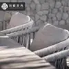 Venta Directa de Fábrica de Mesas y Sillas de Comedor de Madera Maciza para Patio, Mesa y Cuatro Sillas de Jardín para Exteriores, Juego de Mesa de Pizarra y Sillas de Mimbre para Hotel y Casa de Huéspedes