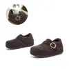 Aumento de Altura Interna de 4,5cm, Sapatos de Pelo Plush, Novo Estilo Inverno 2025, Mocassins Versáteis com Velcro, Sapatos Casuais Simples para Mulheres