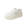 Tênis Femininos com Aumento Interno de Altura em Mesh Sapatos Brancos para Mulheres 2025 Verão Novo Popular Esportivo de Sola Grossa Respirável Casual para Mulheres