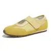 Sapatos casuais 2026 outono nova moda versátil macio confortável velcro esportivo Mary Jane feminino camurça