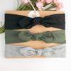 Nova tri-piece europeu e americano best-seller headband headband infantil liso impresso arco orelhas de coelho cocar