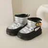 Botas de nieve para niños, botas de algodón para niños, nuevo estilo de invierno 2026, forradas de felpa y engrosadas, zapatos de algodón para niñas, zapatos cálidos para niños y bebés