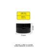 Botella de plástico PET de 100 ml de fábrica para pasta de dientes, caja de polvo de carbón activado negro, tarro de cera, botella para crema de mascarilla, tarro de plástico