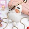 Bola de Pelo de Zorro Bebé Durmiendo Colgante Lindo Accesorio para Bolso Llavero Lindo y de Moda Venta Caliente Transfronteriza