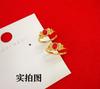 Filigold Fênix Hua Xiao Hibisco Pássaro do Pequeno Palácio Anel Dourado Estilo Palácio Antigo Fênix Shuhuo Anel de Boca Pulseira