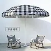 Guarda-sol xadrez para uso externo, popular para sessões de fotos, decoração de pátio de loja, acampamento e exposição, com impressão de logotipo