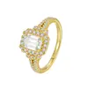 Anel Popular Europeu e Americano Transfronteiriço em Prata de Lei S925 para Mulheres com Incrustação de Moissanita, Elegante Joia de Anel Feminino com Pedra de Moissanita