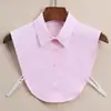 Camisa Cuello Falso Mujer Versátil Cuello Falso Cuello de Camisa Poliéster Algodón Decorativo Cuello Alto Cuello Puntiagudo Accesorio Cuello Falso Transfronterizo