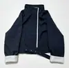 Chaqueta Corta de Color Sólido Holgada Estilo Coreano Nueva Otoño 2026 para Mujer, Cuello Alto, Ceñida a la Cintura, Informal, Versátil, Chaqueta Superior Elegante