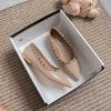 8510 Huidong Yixin Da Elegantes Zapatos Planos de Estilo Hada con Punta Aguda y Boca Baja Tachonados para Mujer